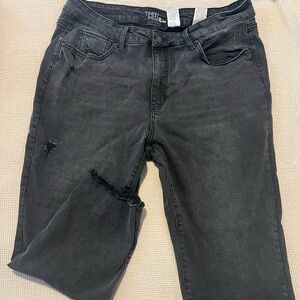Time and Tru (Walmart) grey/black stretchy denim, size 18